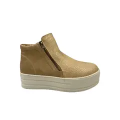 HERIEL - Zapatilla Beige Plataforma Mujer