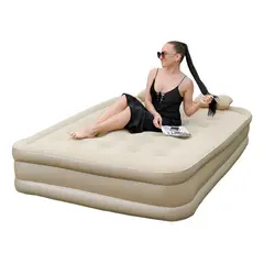 GENERICO - Colchon Cama Inflable Portatil 200x150x40cm