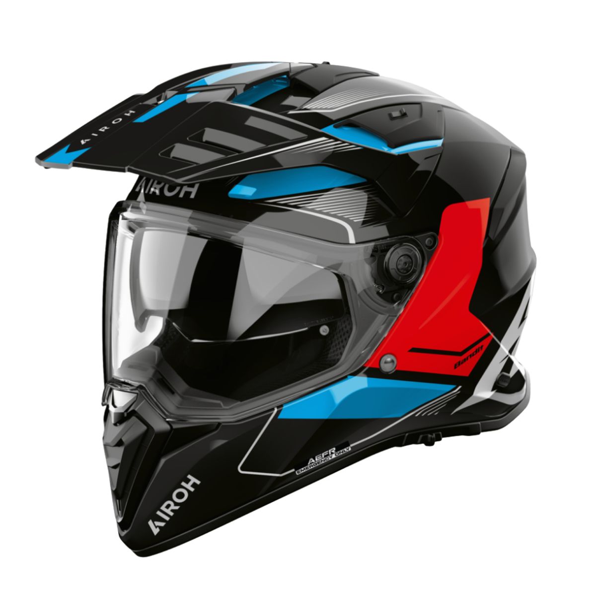 AIROH - Casco para moto Airoh Bandit Tune Azul Rojo Brillo_.