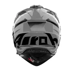 AIROH - Casco para moto Bandit Spicy Gris Brillo