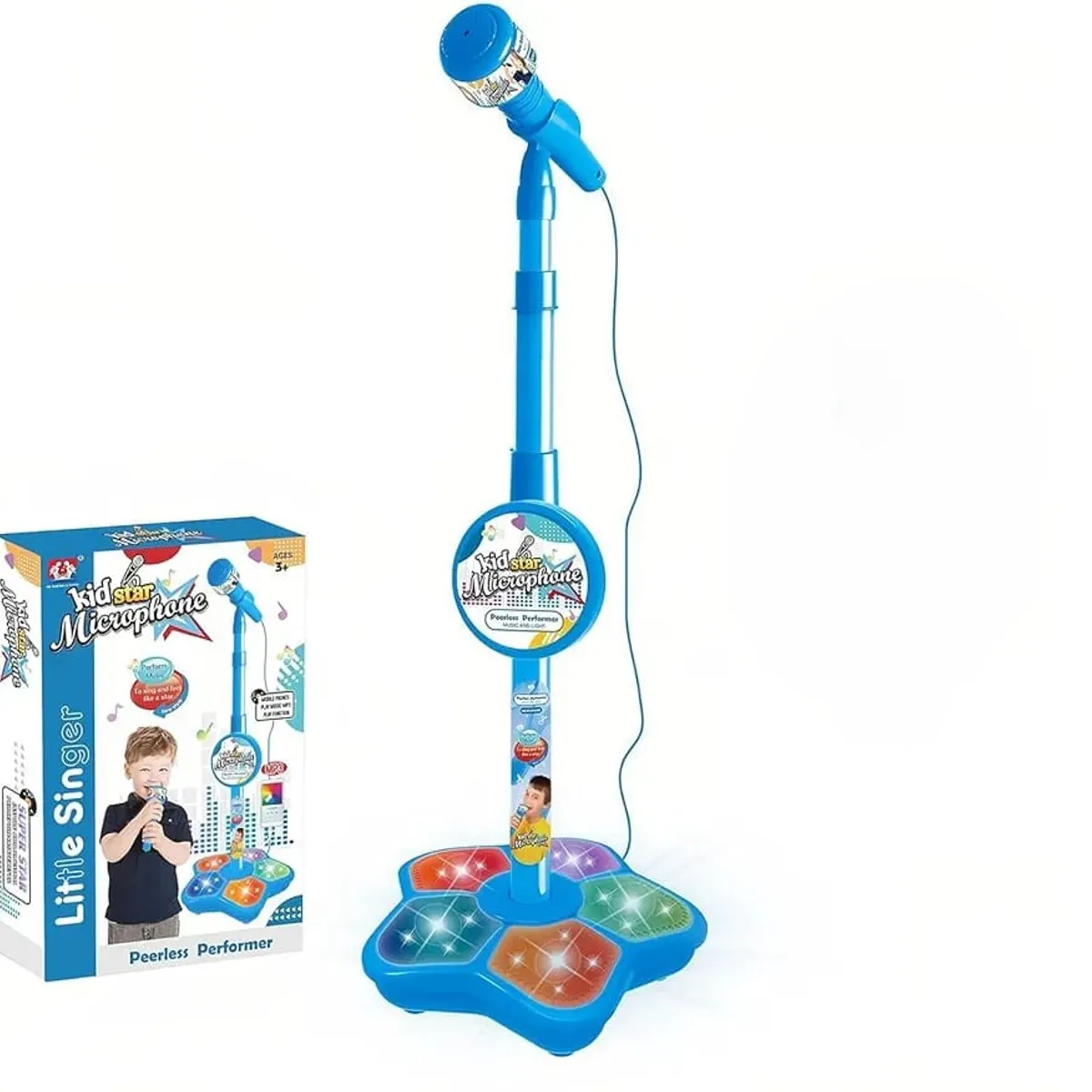 GENERICO - MICROFONO DE PEDESTAL INFANTIL CON LUCES