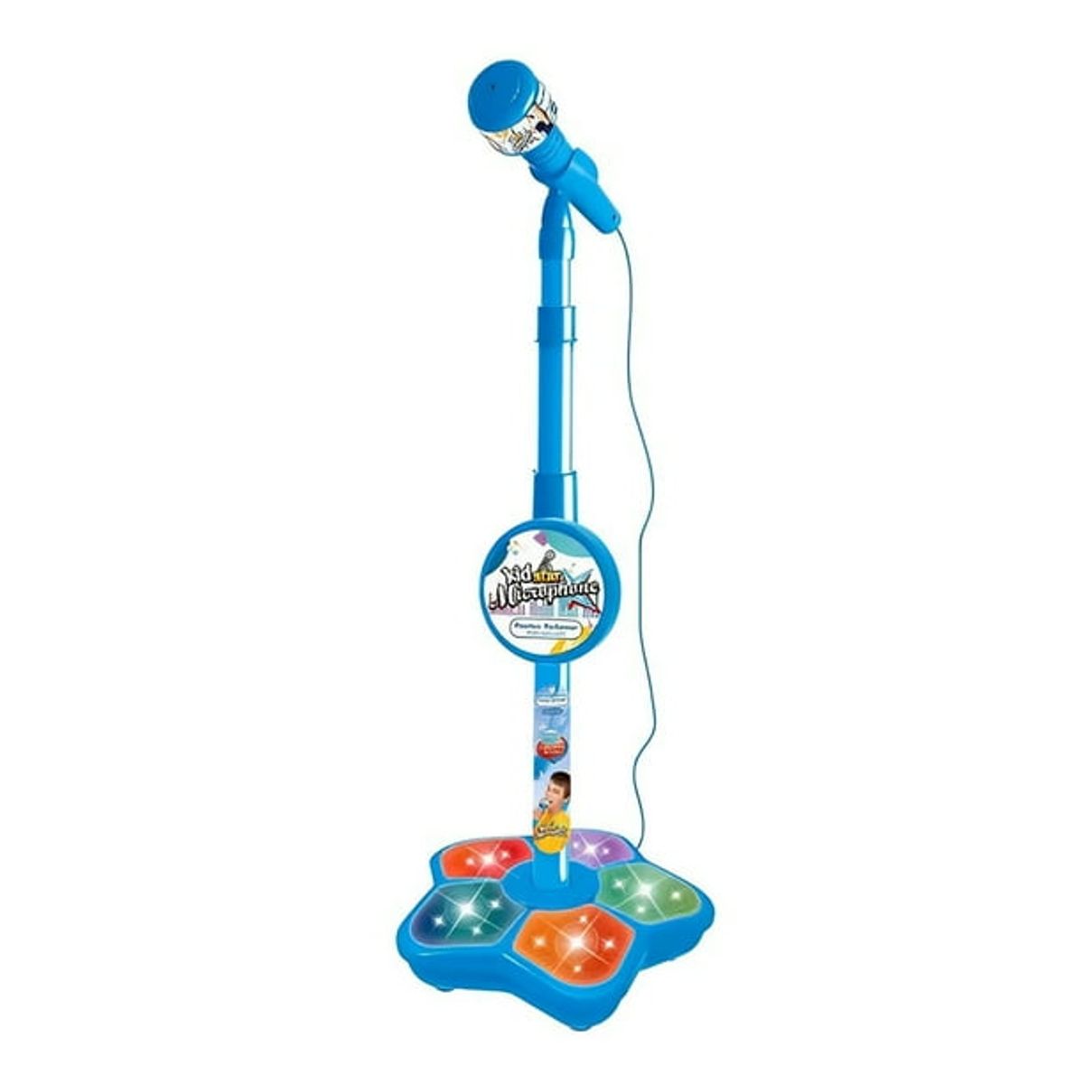 GENERICO - MICROFONO DE PEDESTAL INFANTIL CON LUCES