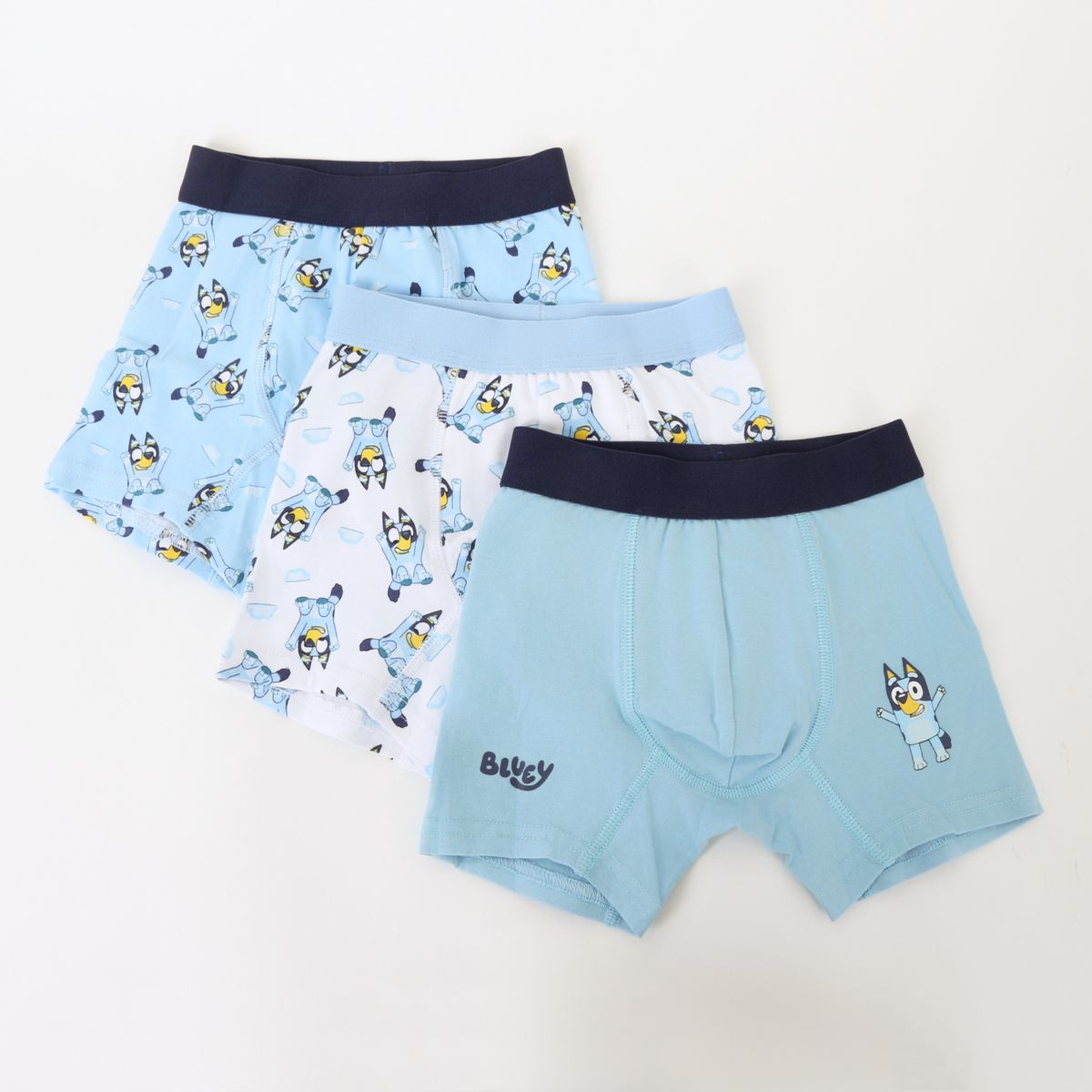 BLUEY - Tripack Bóxer Niño Celeste Full Print Bluey