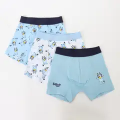 BLUEY - Tripack Bóxer Niño Celeste Full Print