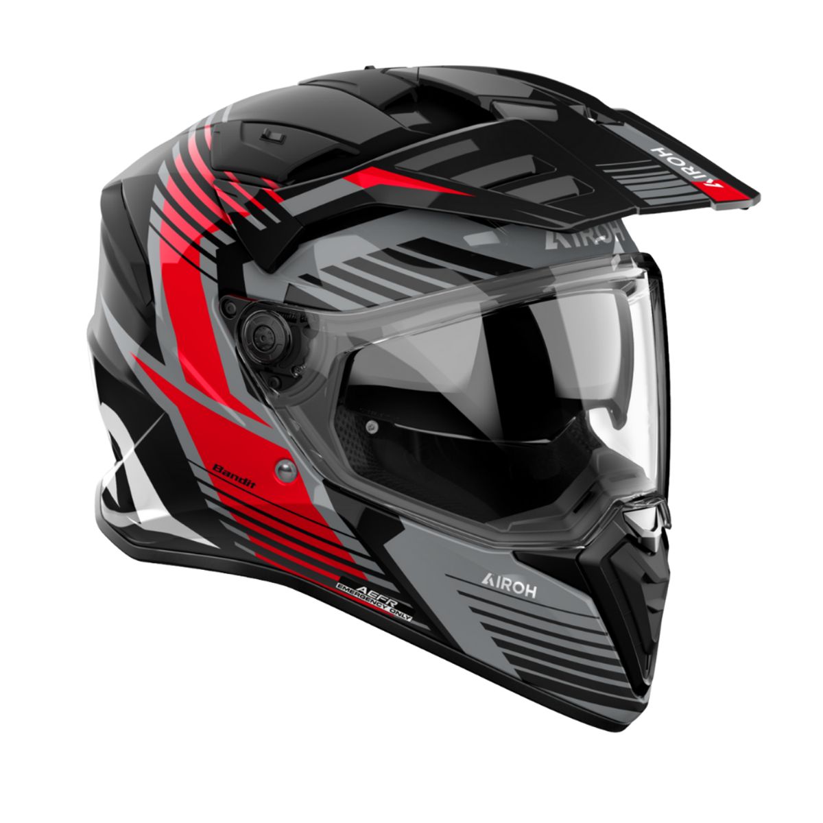 AIROH - Casco para moto Airoh Bandit Spicy Rojo Brillo_.
