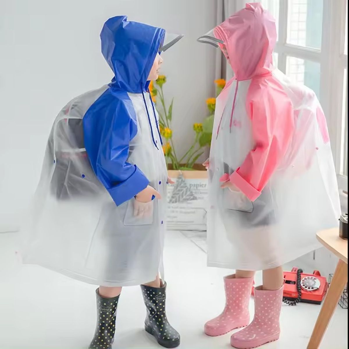 GENERICO - Poncho Niño Capa Impermeable Portátil Lluvia Viento