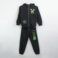 MINECRAFT - Conjunto Buzo Niño Adventure Mode Negro