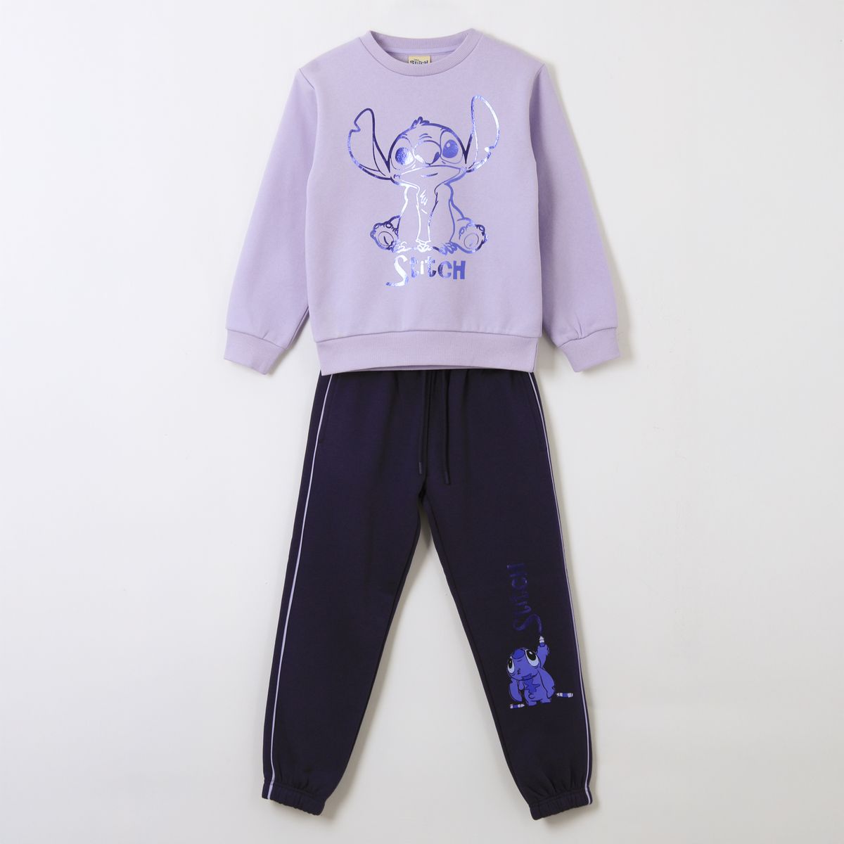 DISNEY - Conjunto Buzo Niña Morado Lilo & Stitch Disney