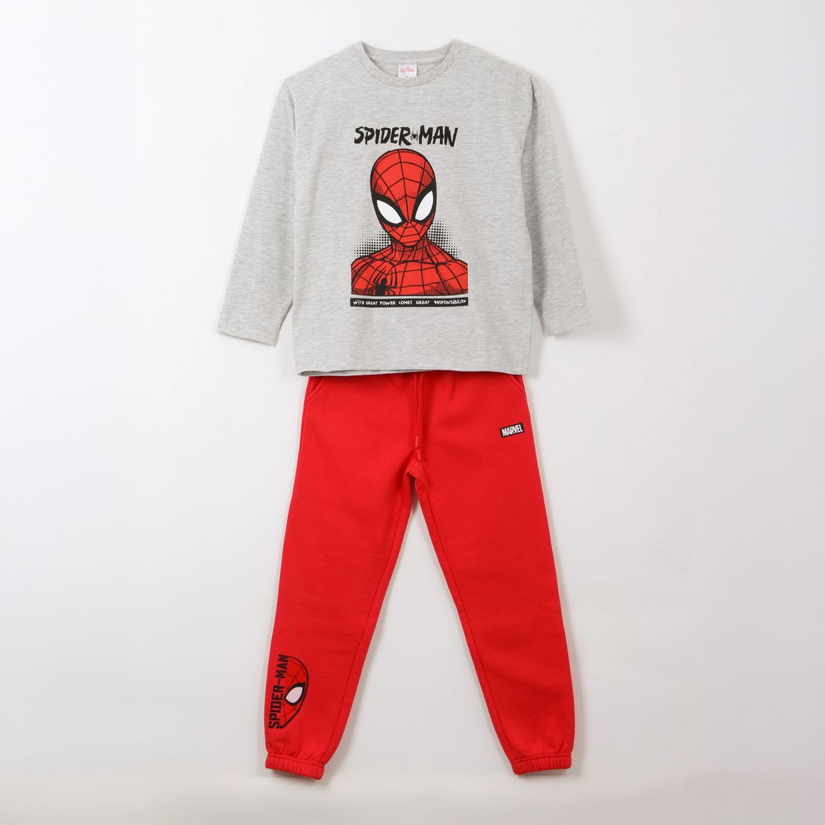 MARVEL - Conjunto Niño Gris Spiderman Marvel