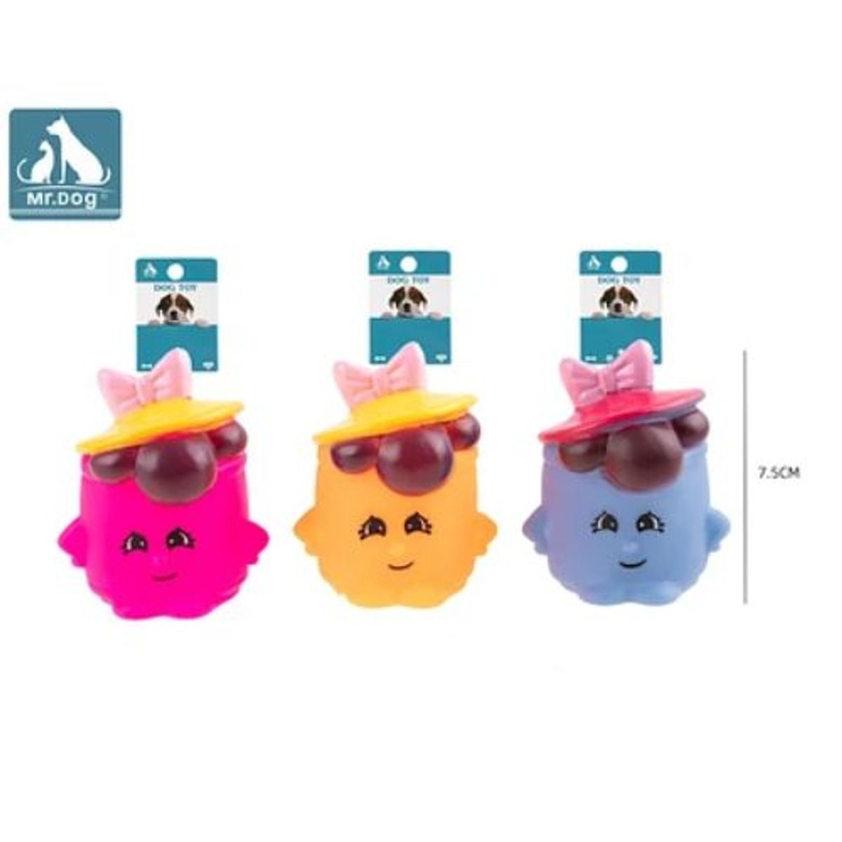 GENERICO - Juguete para perro con moño 75cm color Azul