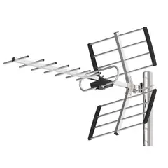 TECNOLAB - Antena Exterior TV Digital 13 dB Aluminio Alta Señal - SC