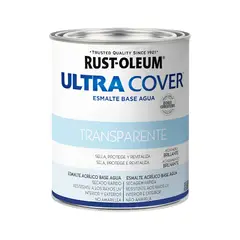 RUST OLEUM - Pintura Laca Ultra Cover Transparente Brillante Brochable 887ml
