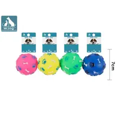 GENERICO - Juguetede pelota para perro 7cm color Amarillo