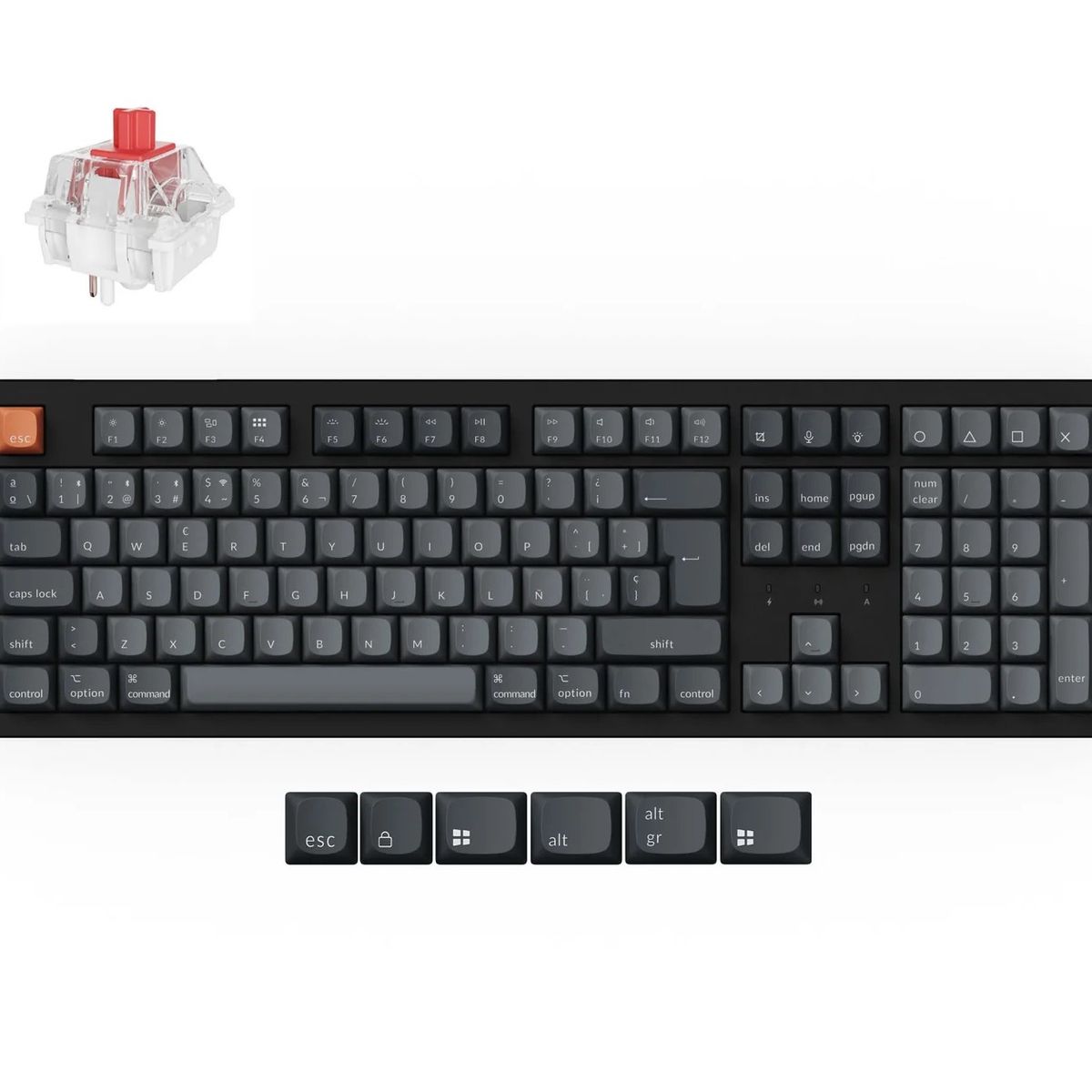  - Teclado Gamer Inalámbrico Keychron K10 Max Español Negro