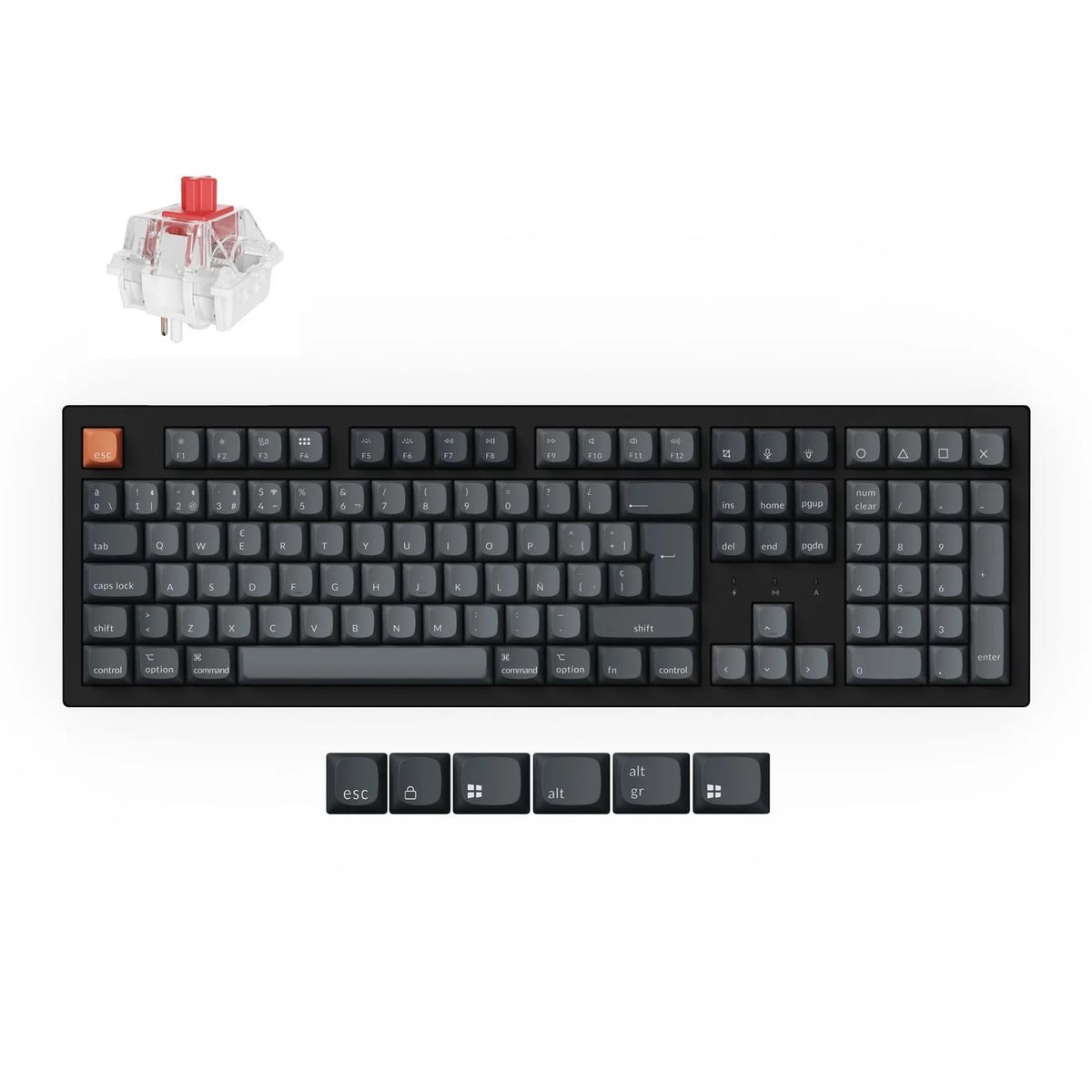  - Teclado Gamer Inalámbrico Keychron K10 Max Español Negro