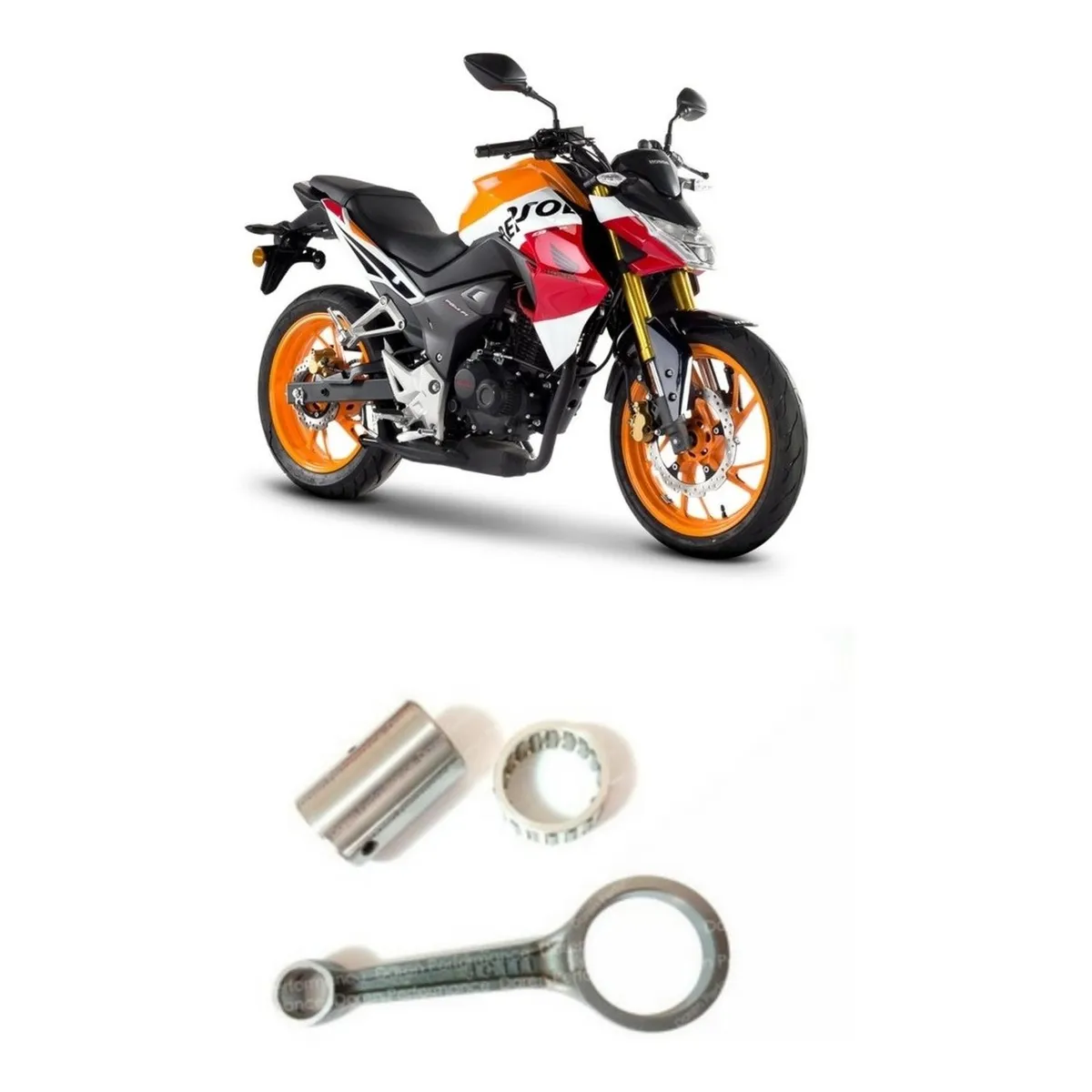 GENERICO - Biela Para Moto Honda Cb190r  Nx 190  Xr 190 Japonesa