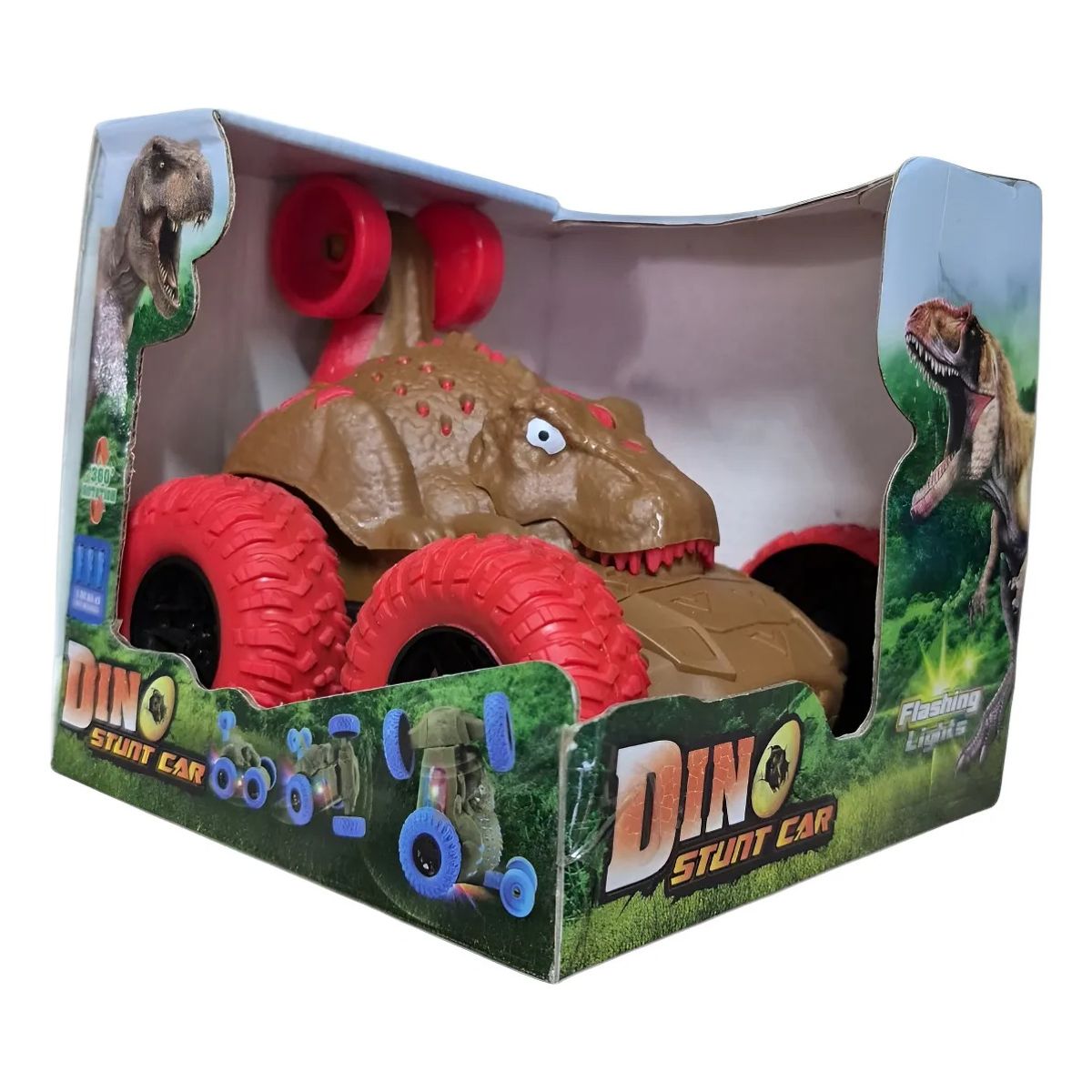GENERICO - Dino Stunt Car - Carro Juguete Con Luces Y Sonido