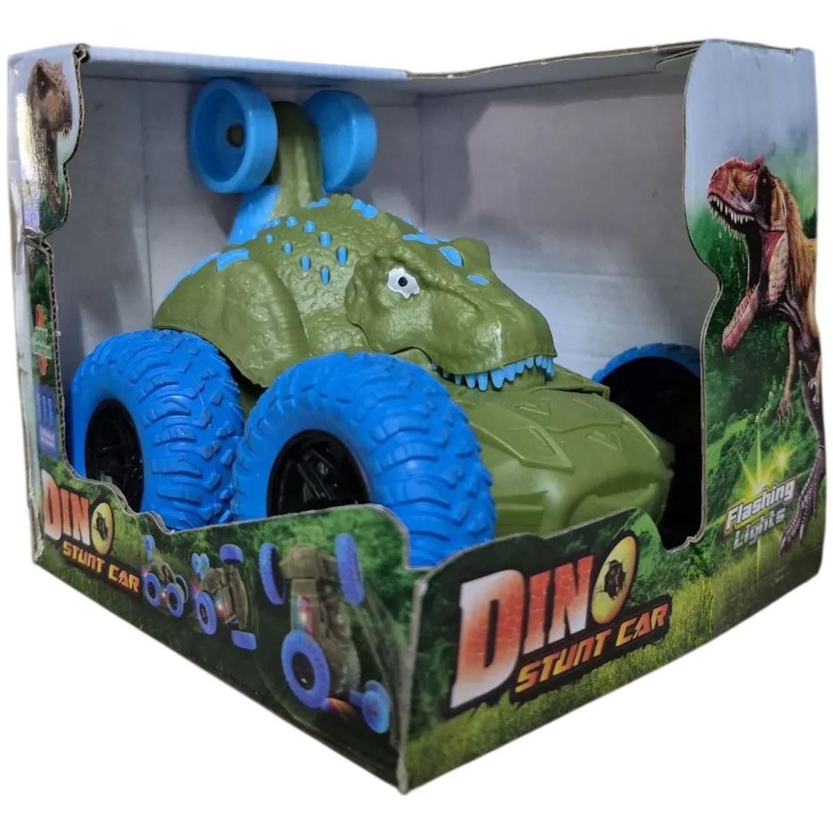 GENERICO - Dino Stunt Car - Carro Juguete Con Luces Y Sonido