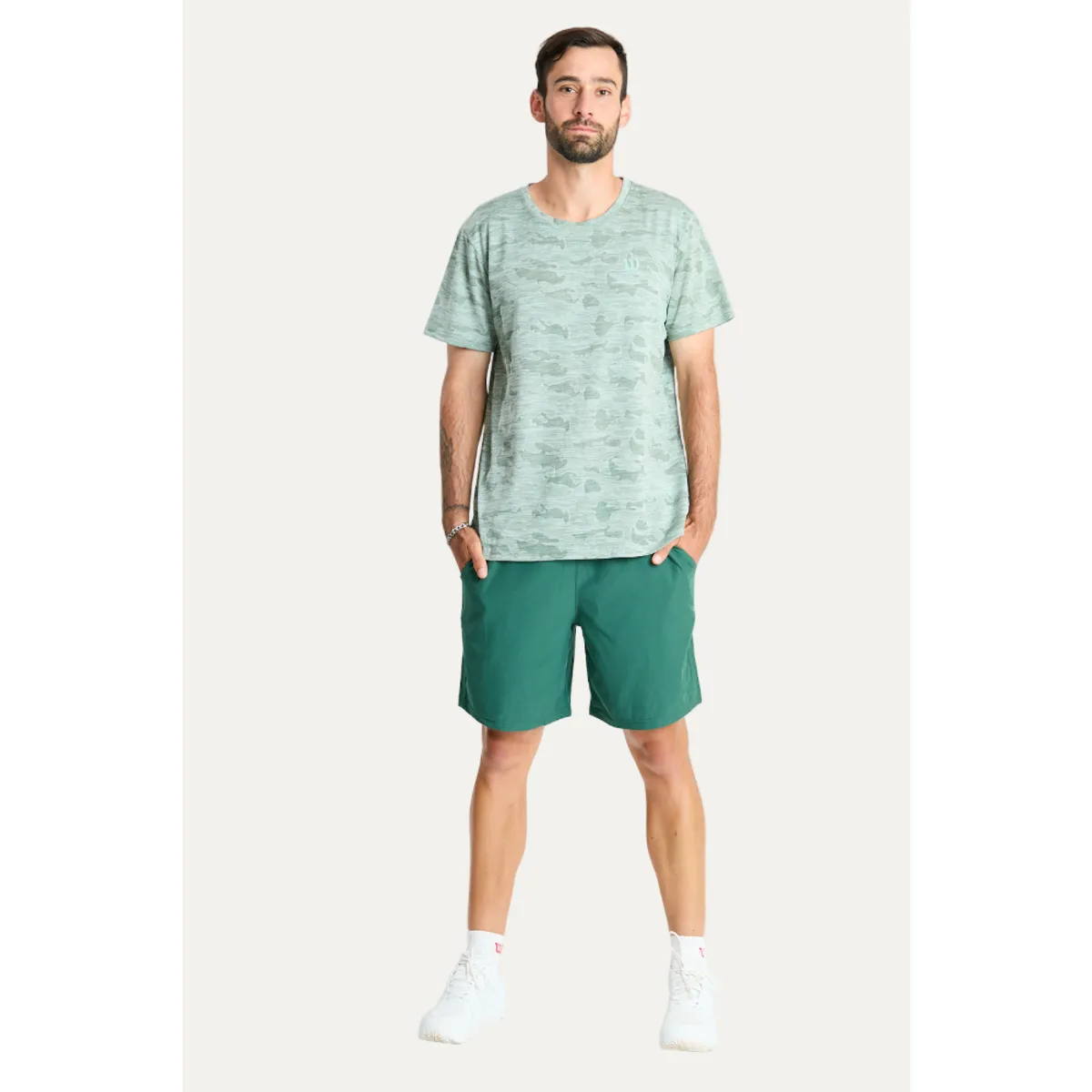 WILSON - Polera Deportiva Hombre Verde Wilson