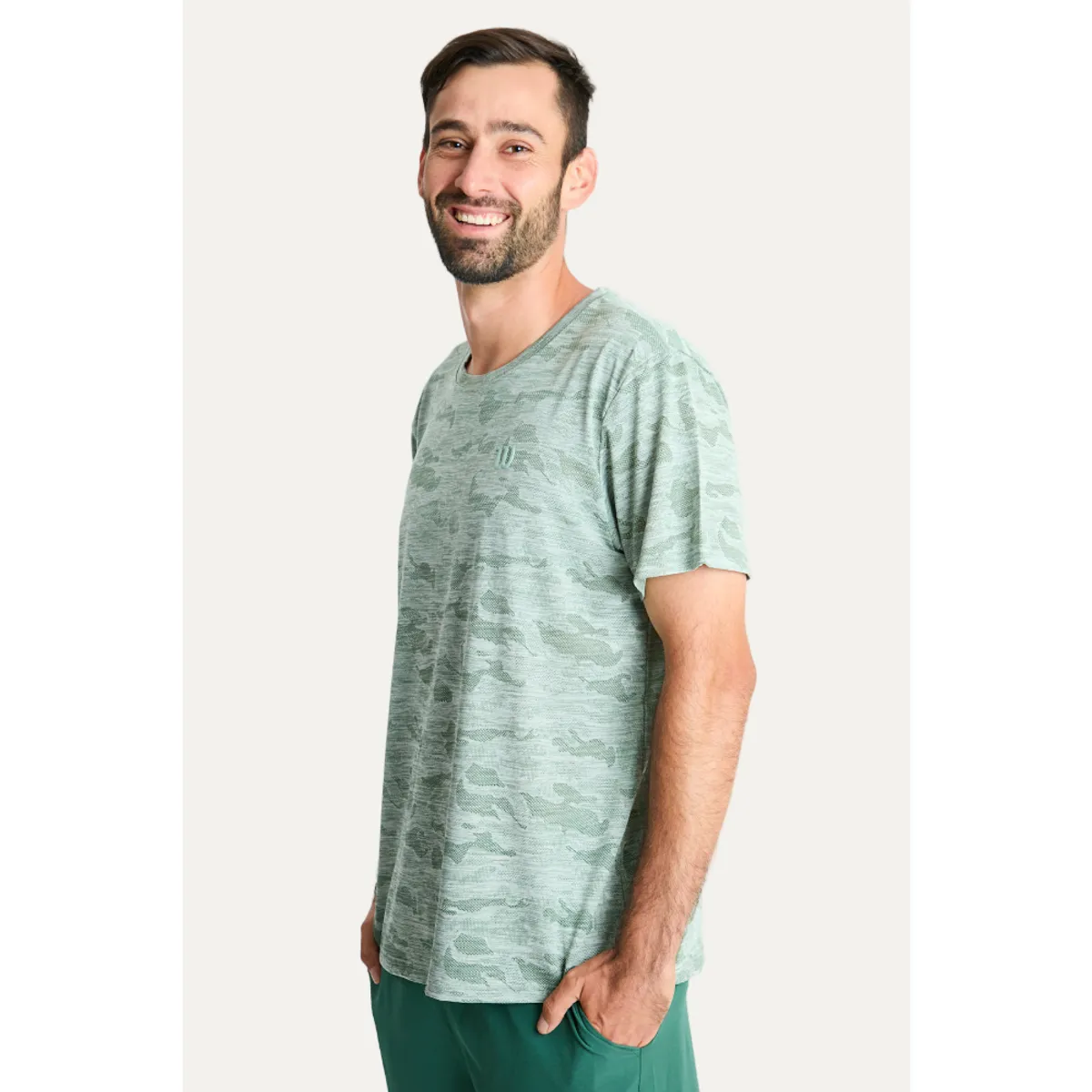 WILSON - Polera Deportiva Hombre Verde Wilson