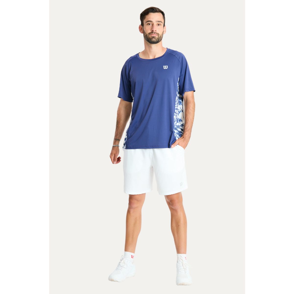 WILSON - Polera Deportiva Hombre Azul Wilson