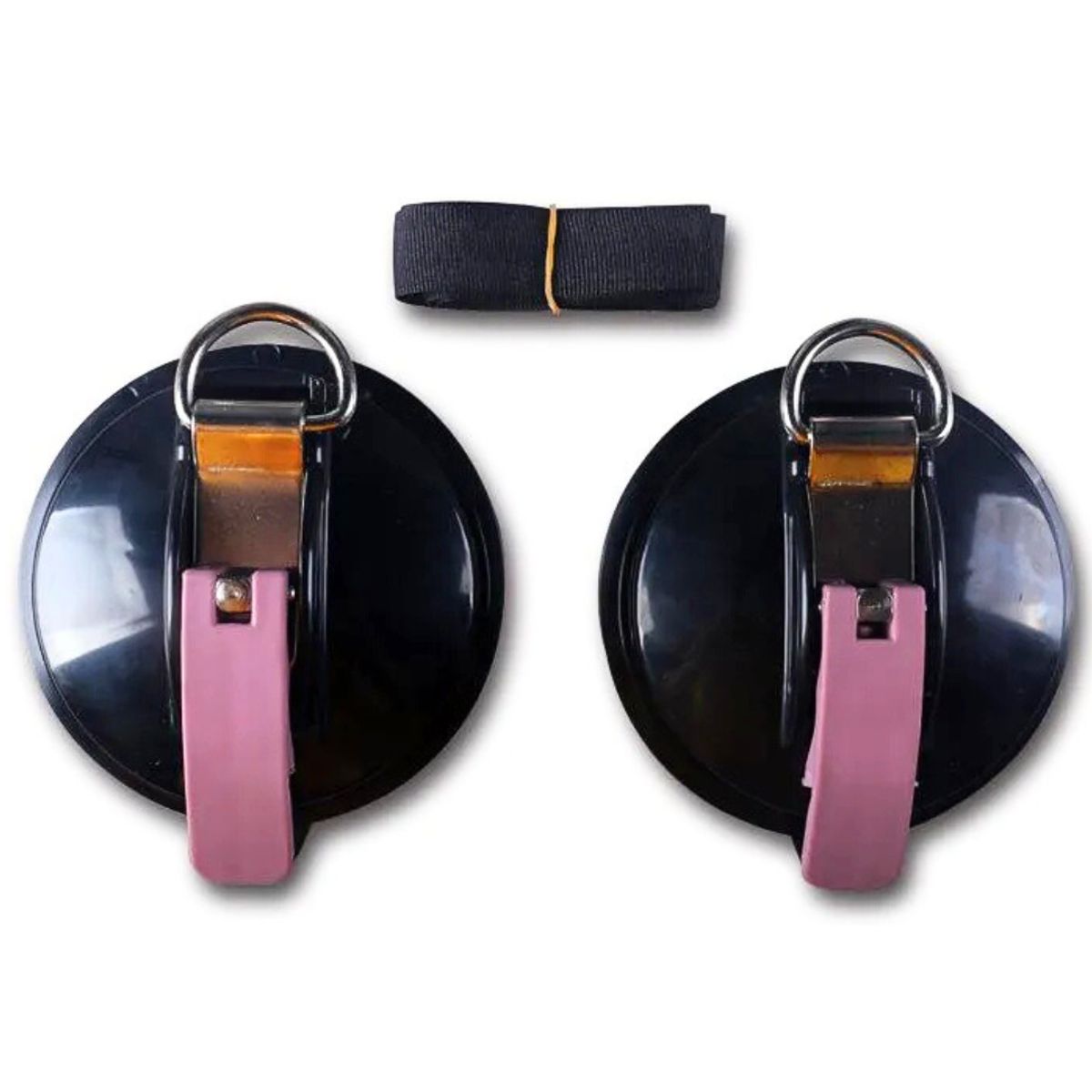 GENERICO - Kit 2 Ventosas Anclaje Con Correa Para Autos Camping