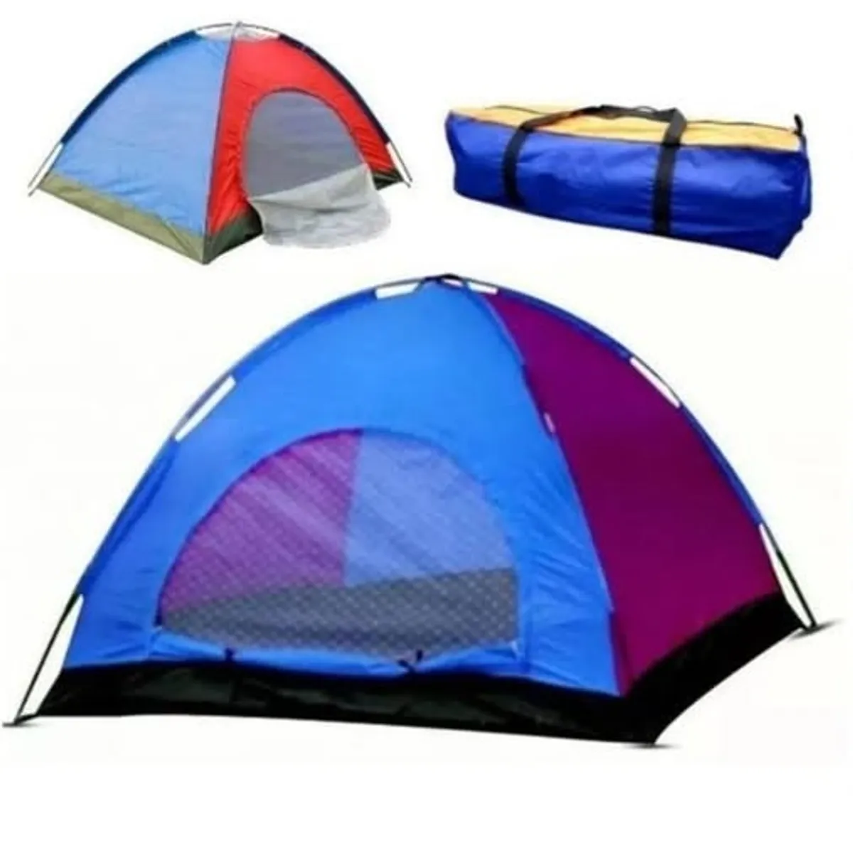 GENERICO - CARPAS PARA CAMPING 2PERSONAS DOBLE CAPA IMPERMEABLE
