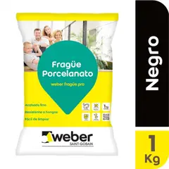 WEBER - Fragüe porcelanato negro 1 kg