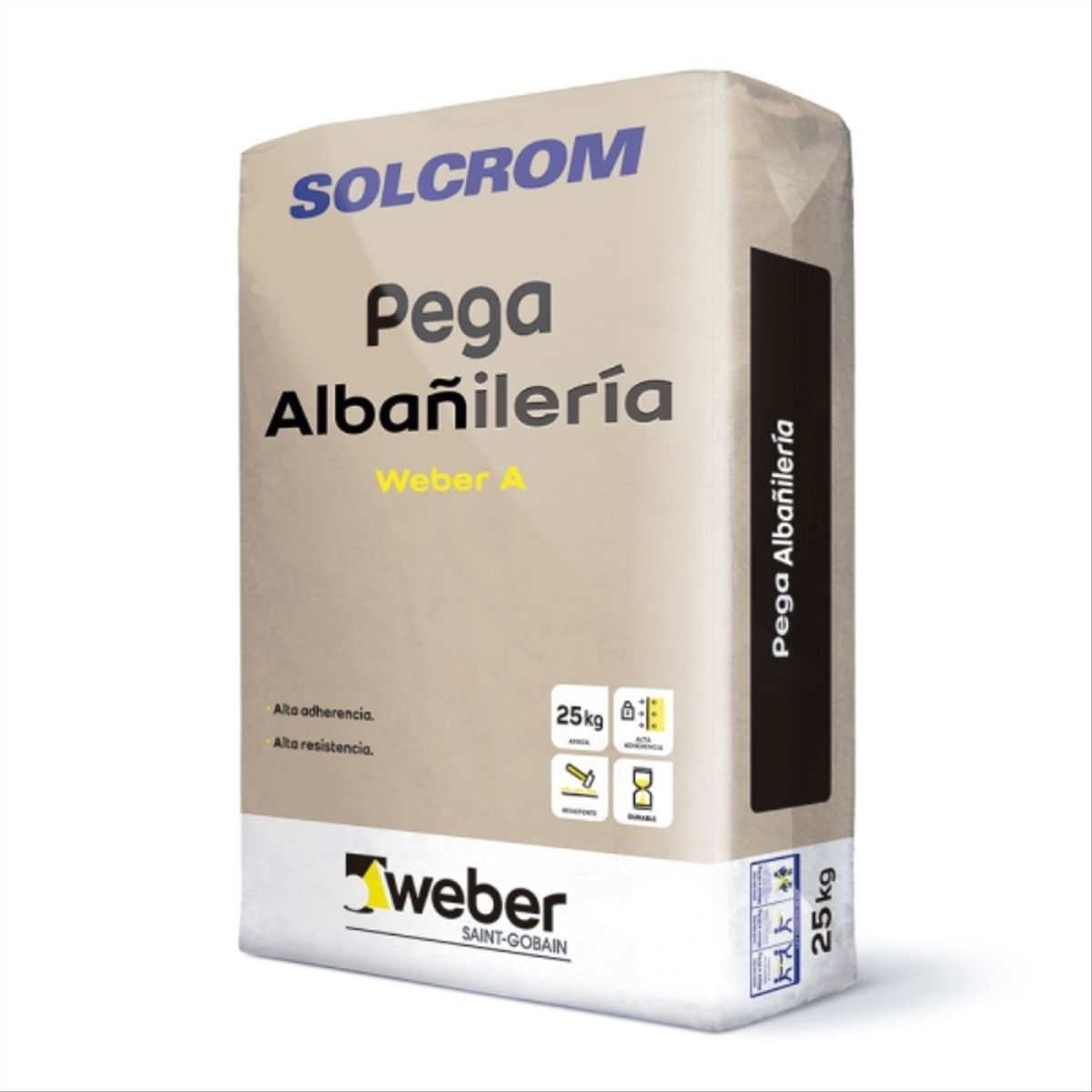 WEBER SOLCROM - Mortero pega saco 25kg