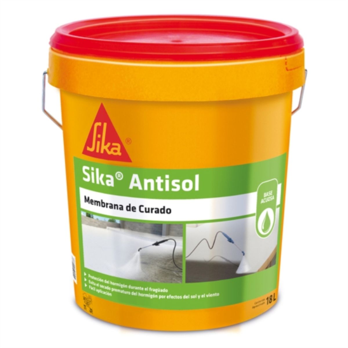 Membrana de curado Antisol 18lt, marca SIKA - Foto Principal