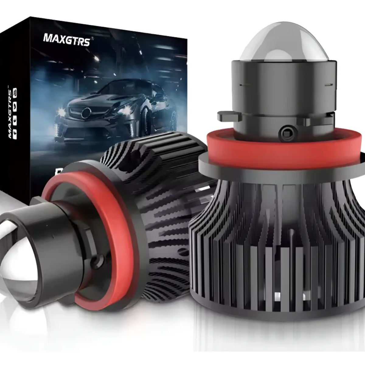 GENERICO - Ampolletas Mini Turbo Laser 30000lm H11 con Canbus