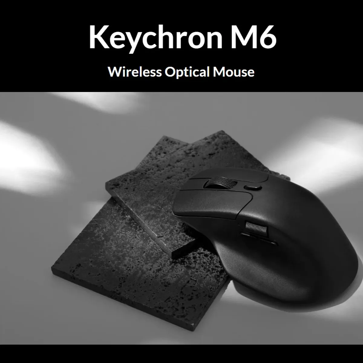 BANANA TIENDA - Mouse Inalámbrico Ergonómico Keychron M6 24ghz Bluetooth Negro