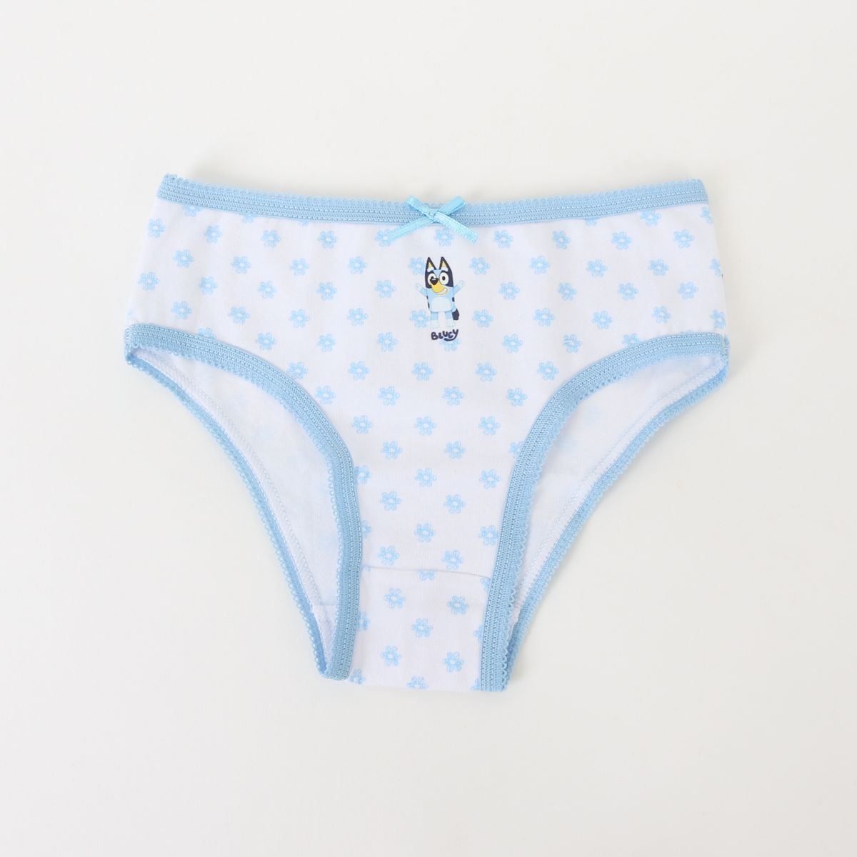 BLUEY - Tripack Calzón Niña Blanco Full Print Flores Bluey
