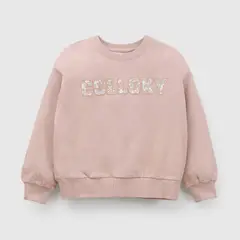 COLLOKY - Polerón estampado niña rosado 3/4A a 12/13A