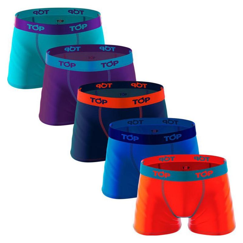 TOP - Boxer Pack De 5 Unidades Algodón Niño
