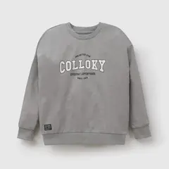 COLLOKY - Polerón Niño Algodón Gris