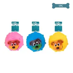 GENERICO - Pelota de cara de perro 77cm color Amarillo