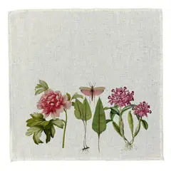 TUYO PRINT - Set 4 Servilletas Botánica - Lino Poliester -