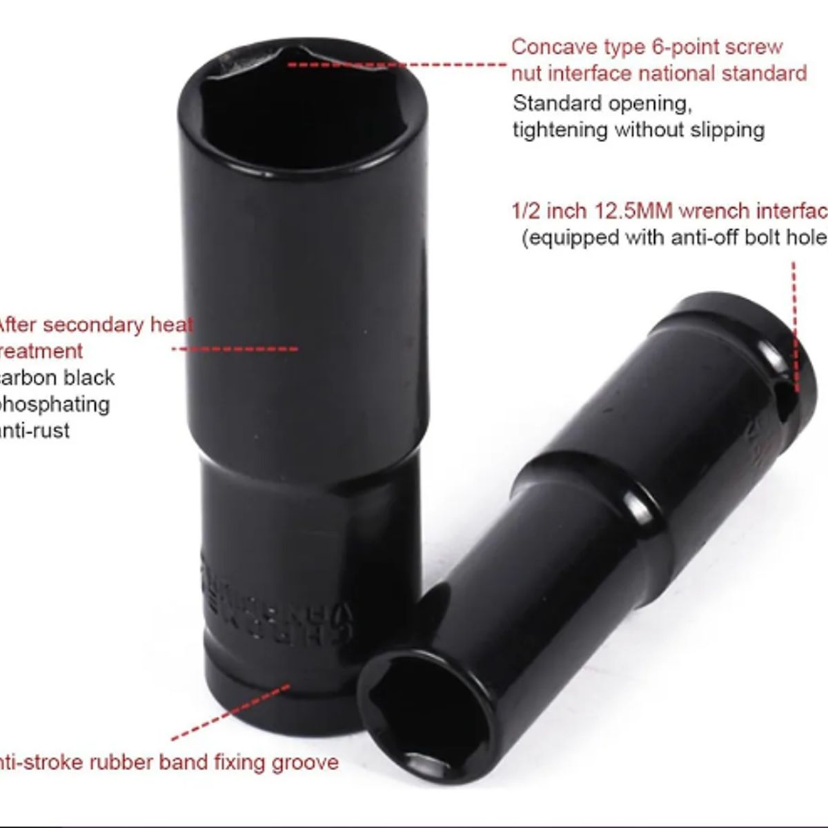 GENERICO - Juego Dados Largos De Impacto 8-32 Mm 15 Piezas