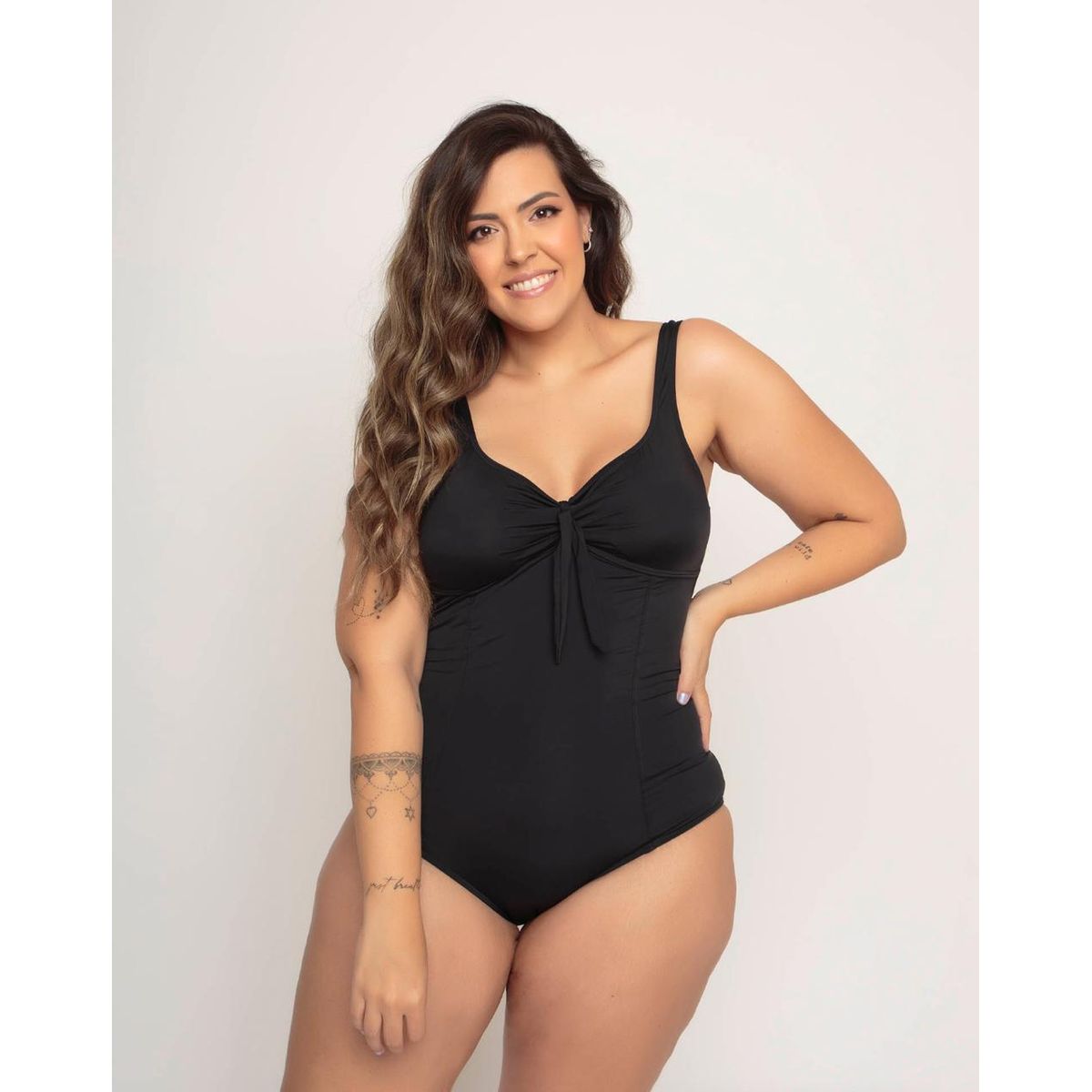 SOL AMADO - Traje de Baño Mujer Una Pieza Unicolor Sol Amado