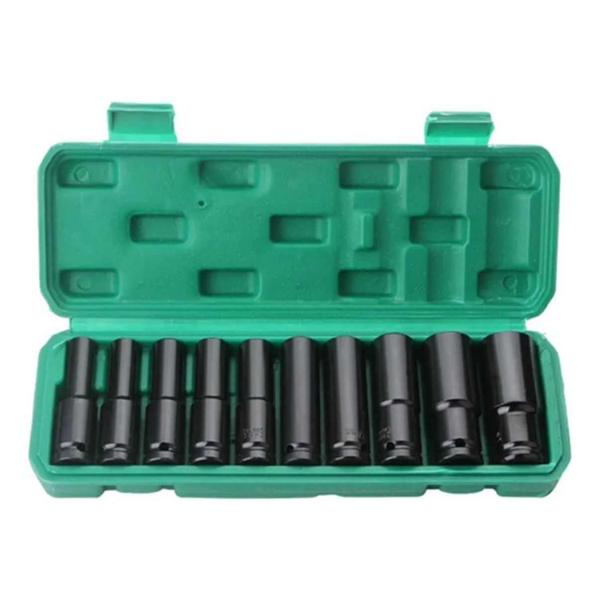 GENERICO - Juego Dados Largos De Impacto 8-24 Mm 10 Piezas