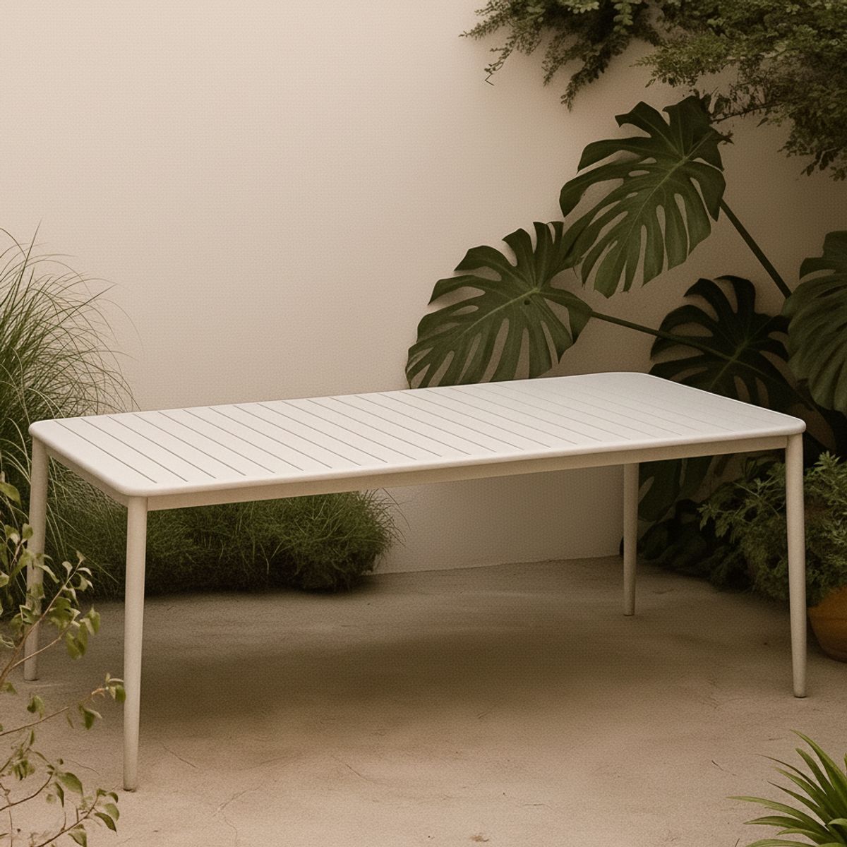 MILK - Mesa De Comedor Terraza Fix Beige