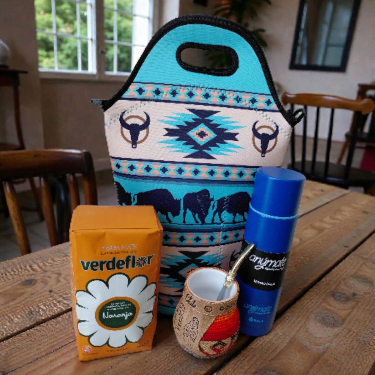 GENERICO - Set Mate + Yerba + Bombilla + Termo  Y Bolso Matero