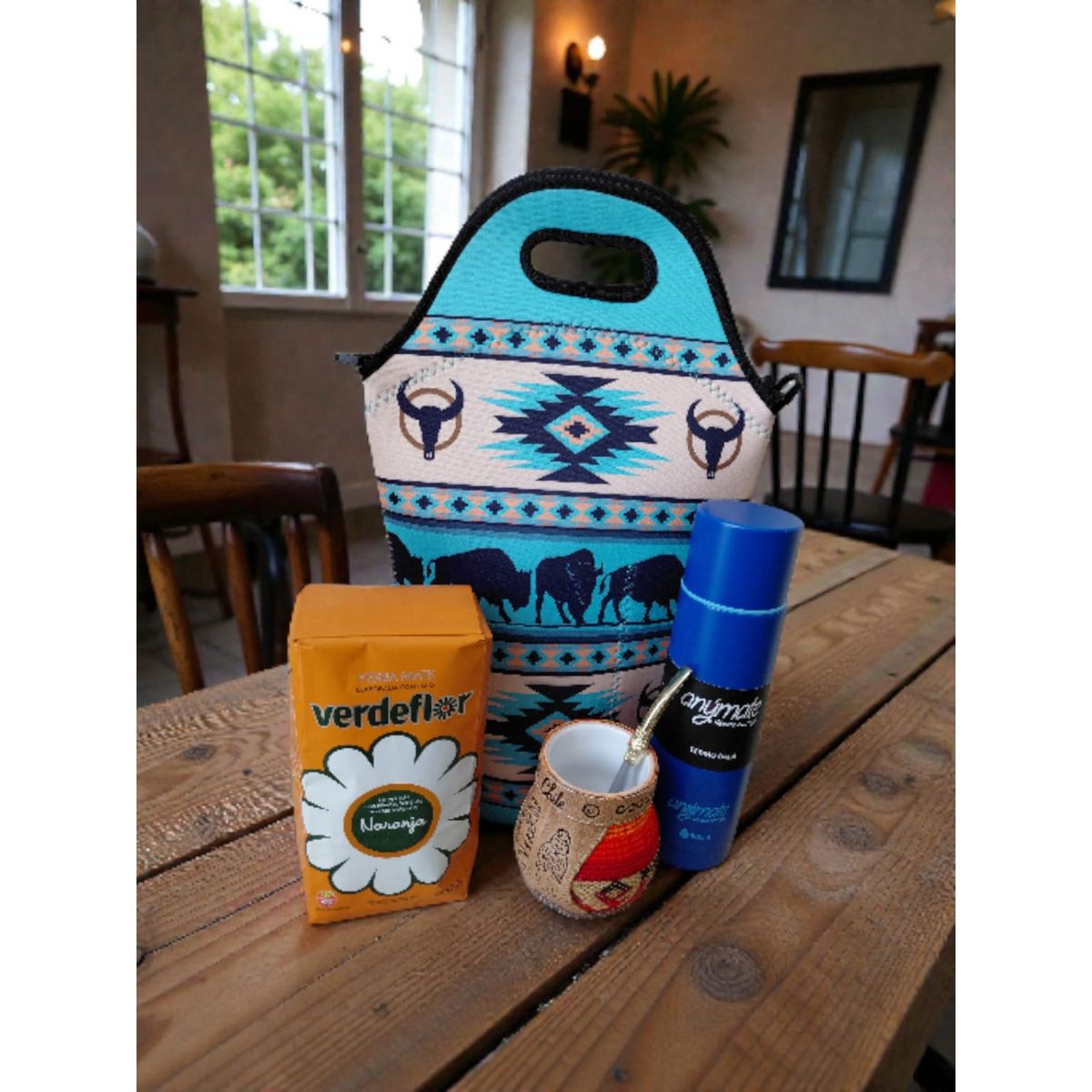 GENERICO - Set Mate + Yerba + Bombilla + Termo  Y Bolso Matero