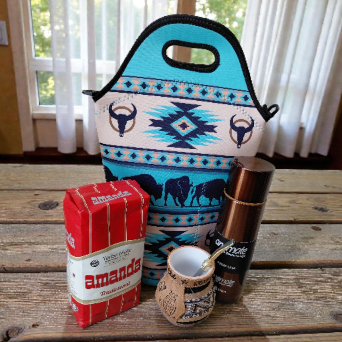 GENERICO - Set Mate + Yerba + Bombilla + Termo  Y Bolso Matero