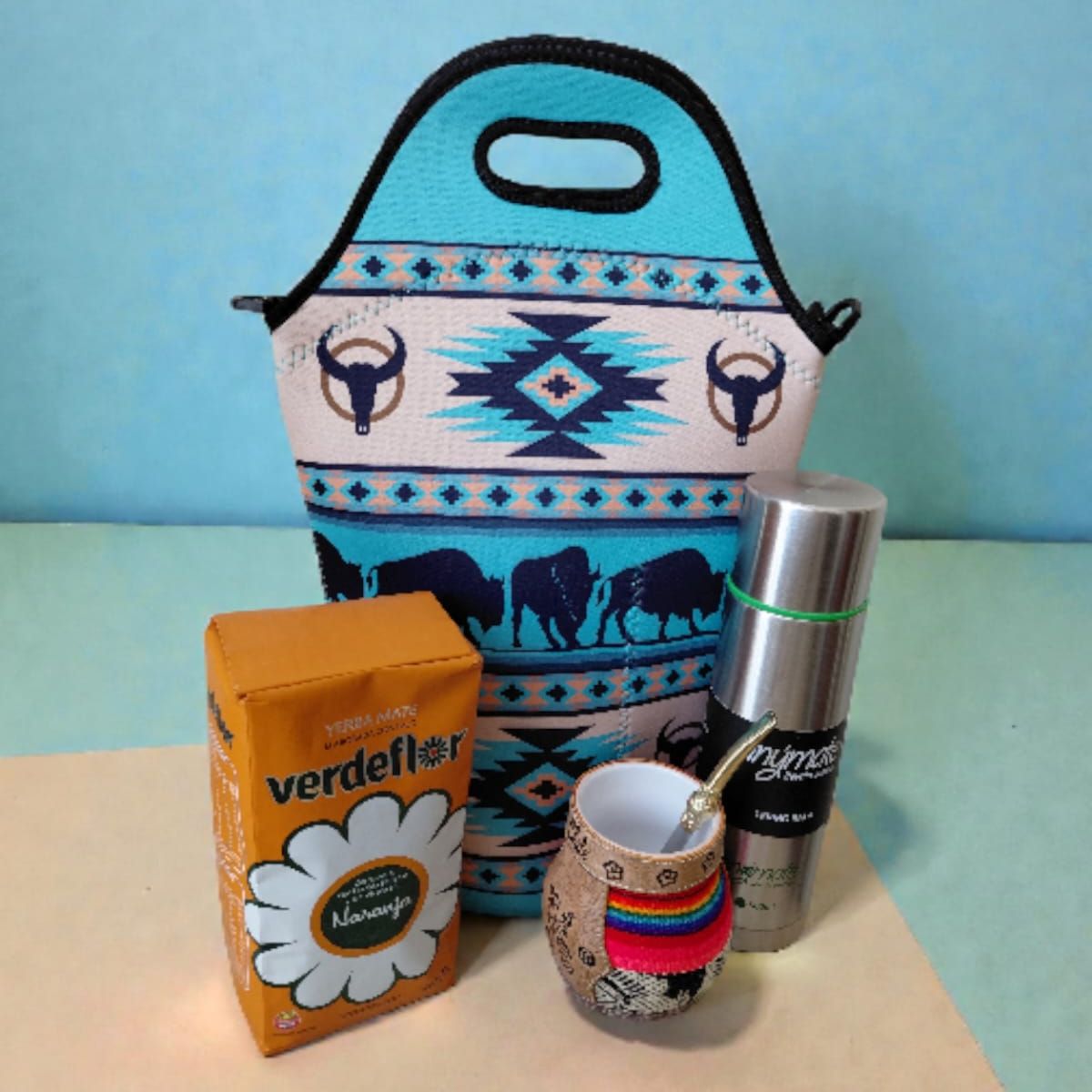 GENERICO - Set Mate + Yerba + Bombilla + Termo  Y Bolso Matero