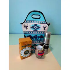 GENERICO - Set Mate + Yerba + Bombilla + Termo Y Bolso Matero