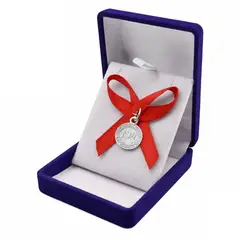 TODOJOYAS - Medalla Plata 925 San Benito Bebe Cinta Roja 1161