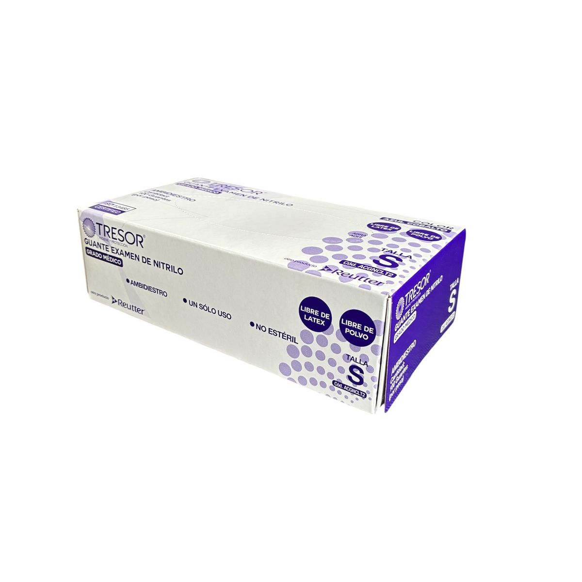 REUTTER - Guantes de Nitrilo Azul cobalto 1000 unidades talla S