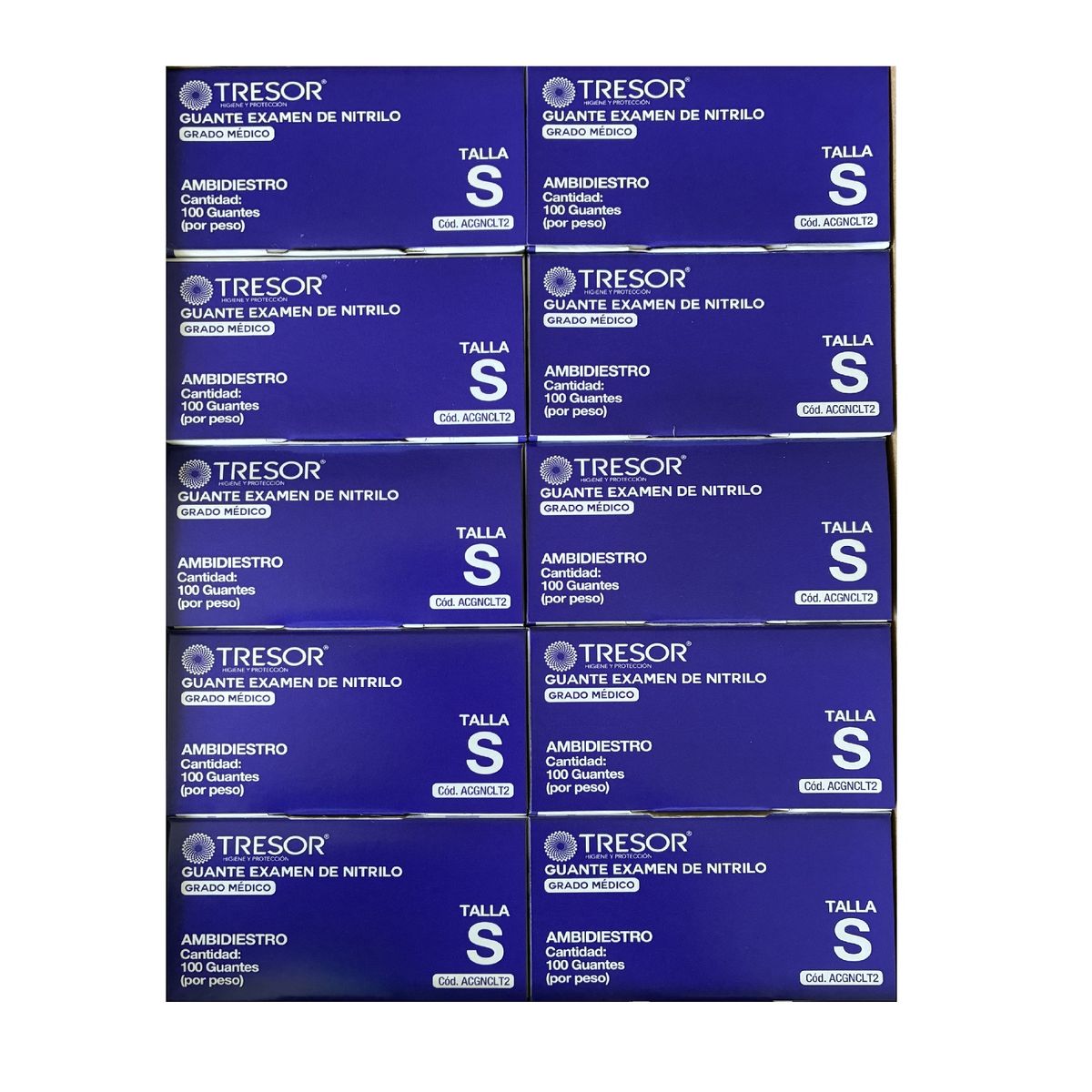 REUTTER - Guantes de Nitrilo Azul cobalto 1000 unidades talla S